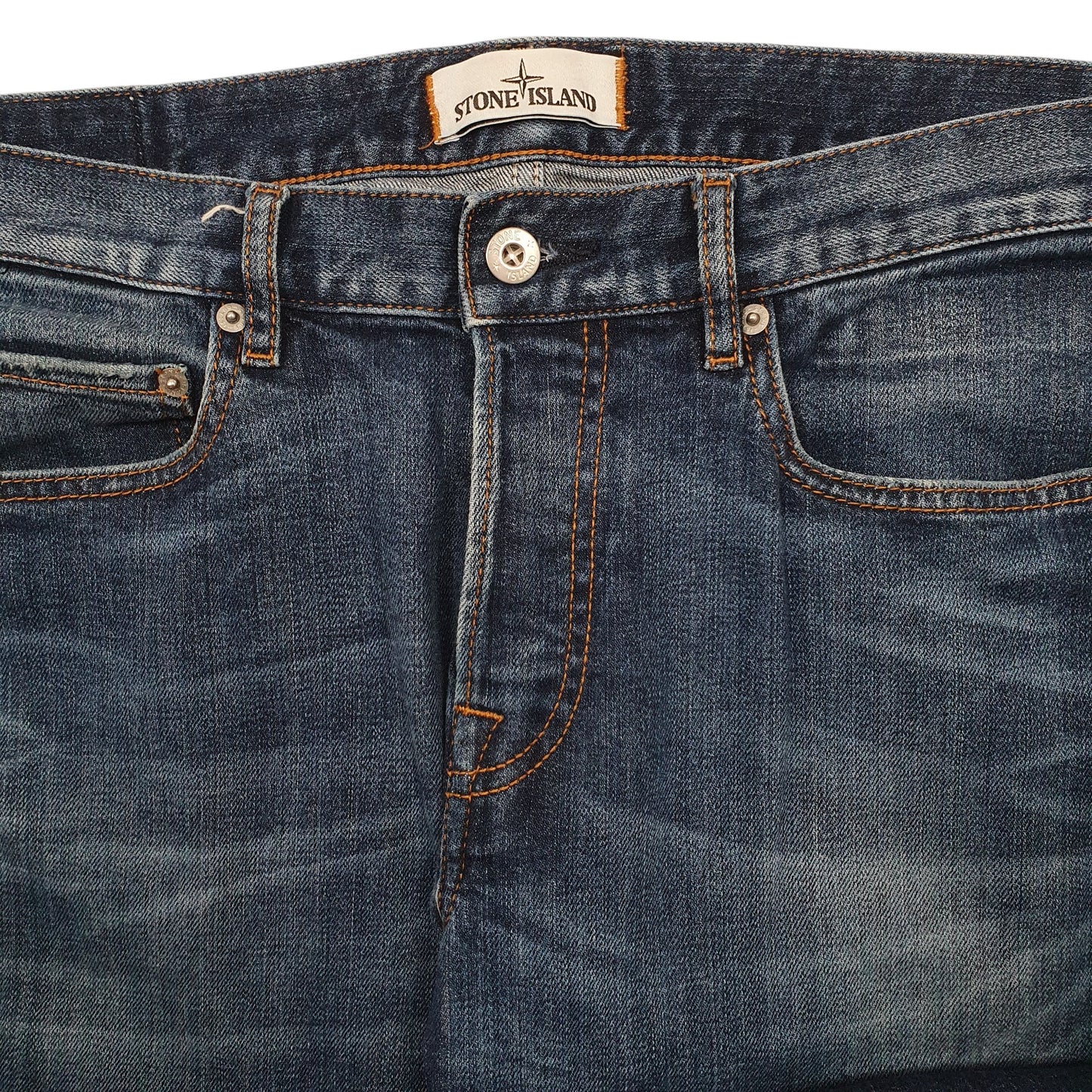 Mens Blue Stone Island  RE-T JeansW32 L34