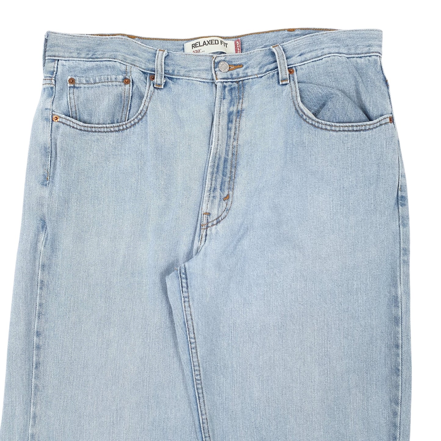 Mens Blue Levi Relaxed Fit 550 JeansW38 L34