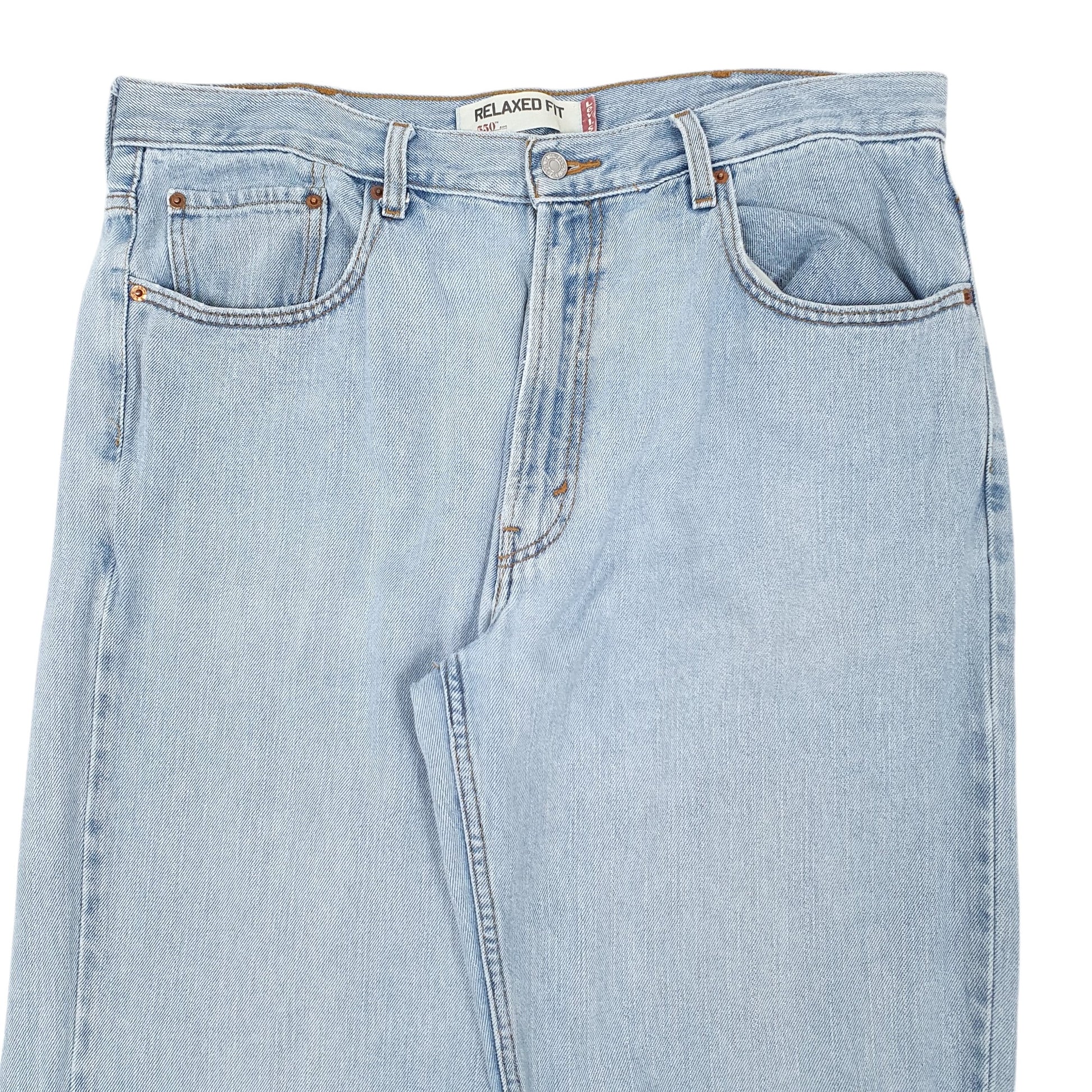 Mens Blue Levi Relaxed Fit 550 JeansW38 L34