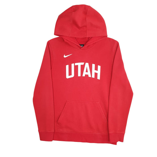 Mens Red Nike NBA Basketball Utah Hoodie Jumper