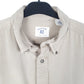 Mens Beige American Eagle Heavy Work Overshirt Long Sleeve Shirt