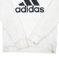 Mens White Adidas  Hoodie Jumper