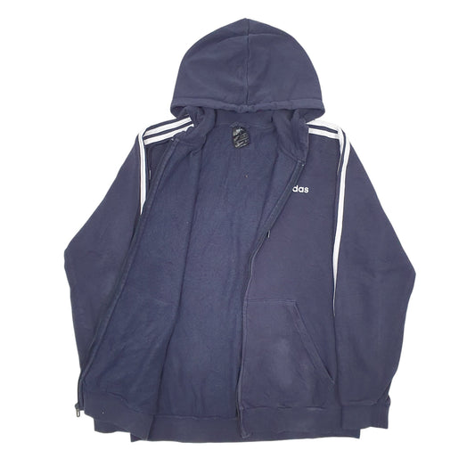 Mens Navy Adidas  Full Zip Jumper