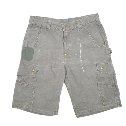 Mens Khaki Carhartt Workwear B357 Ripstop Cargo Shorts