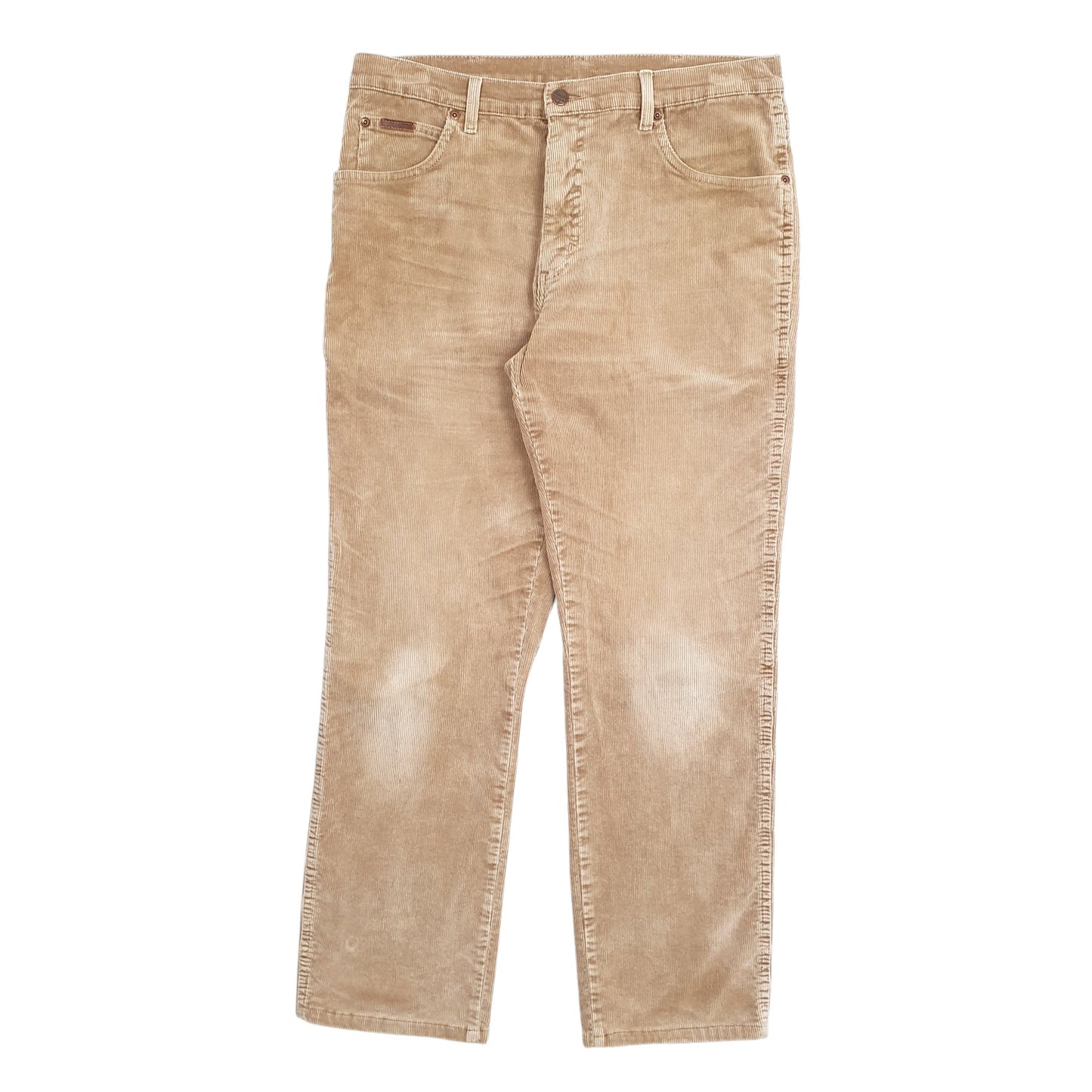 Mens Beige Wrangler  Corduroy Trousers