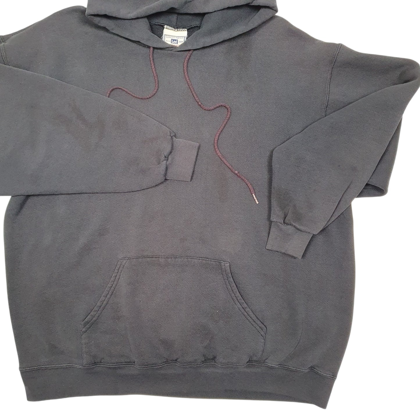 Mens Black Lee Vintage Heavyweight Dance Theatre Hoodie Jumper