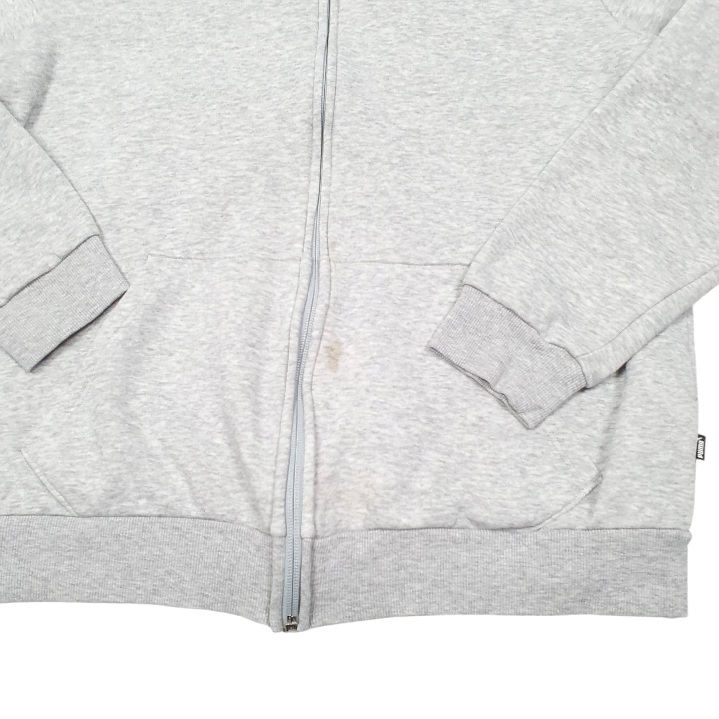 Womens Grey Puma Hoodie Full Zip Jumper