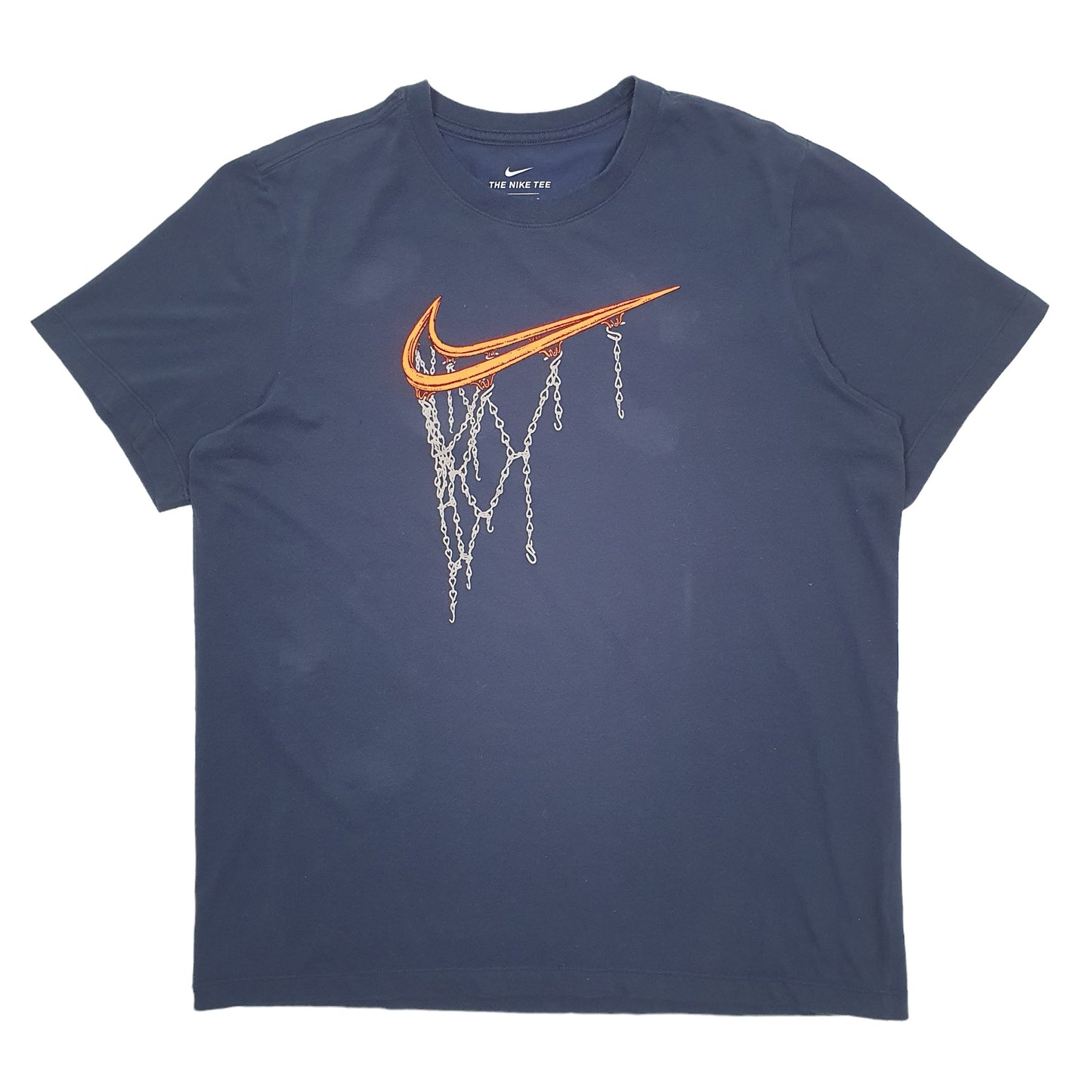 Mens Navy Nike Dri-Fit Short Sleeve T Shirt