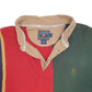 Mens Multi Ralph Lauren Rugby Crest Long Sleeve Polo Shirt
