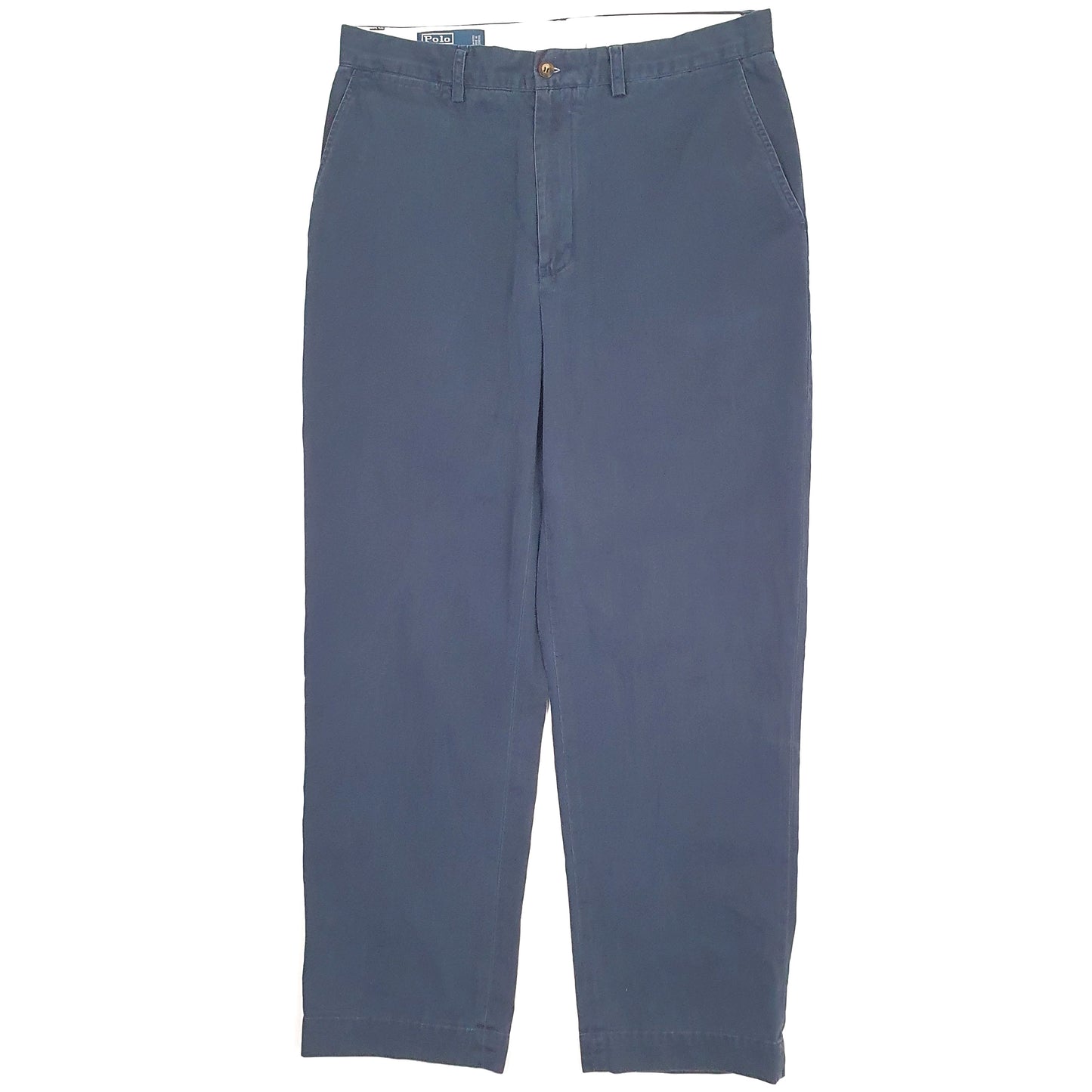 Mens Navy Polo Ralph Lauren Prospect Vintage 1990s Chino Trousers