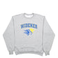 Mens Grey Champion Widened USA College Sports Spellout Crewneck Jumper