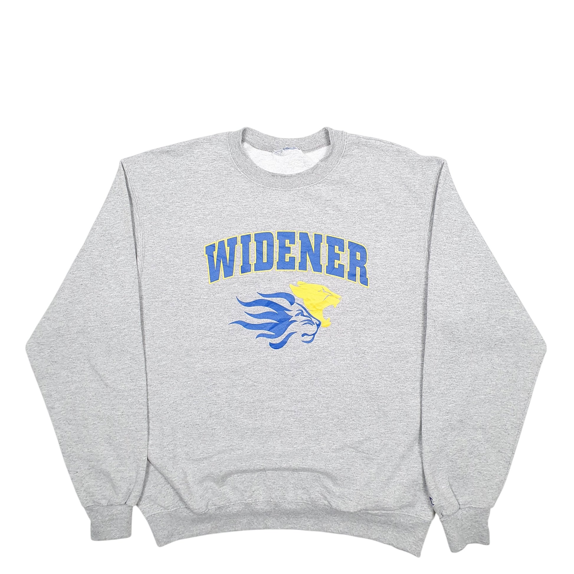 Mens Grey Champion Widened USA College Sports Spellout Crewneck Jumper