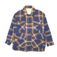 Mens Navy Unbranded Vintage 1980s Plaid Mackinaw Shacket  Coat