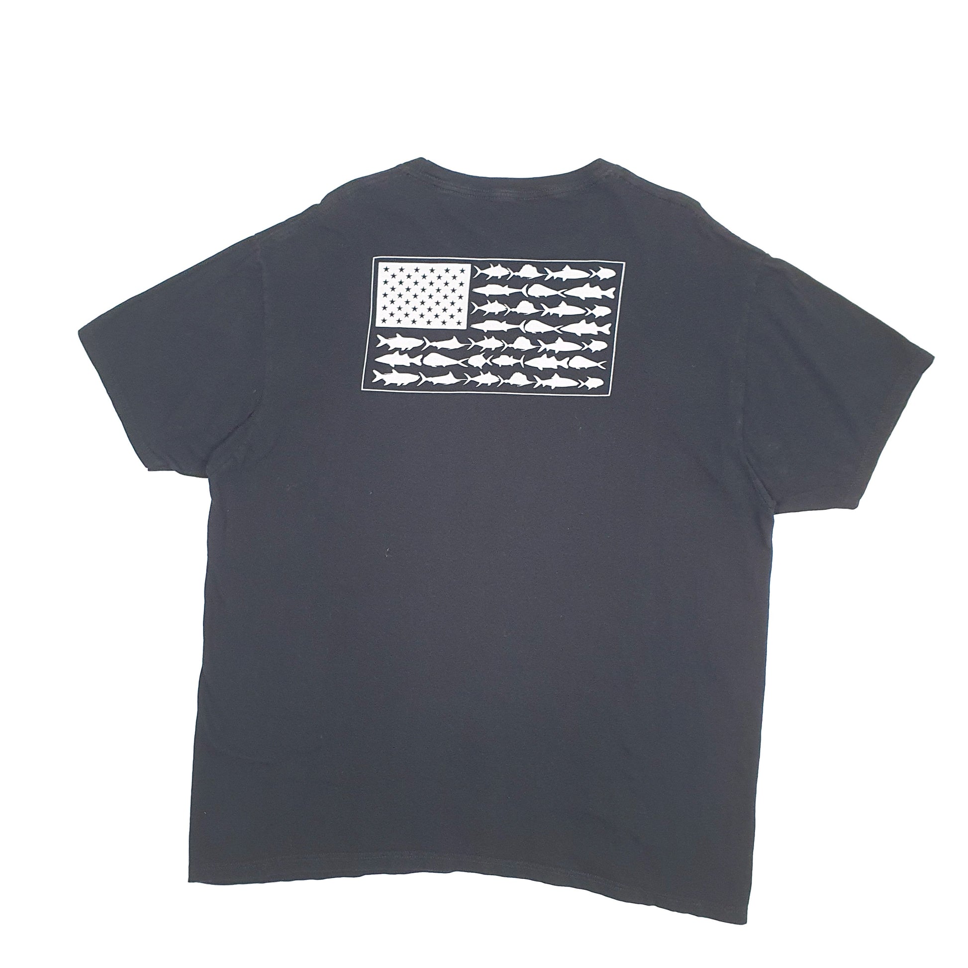 Mens Black Columbia Sportswear PFG Fishing Short Sleeve T Shirt