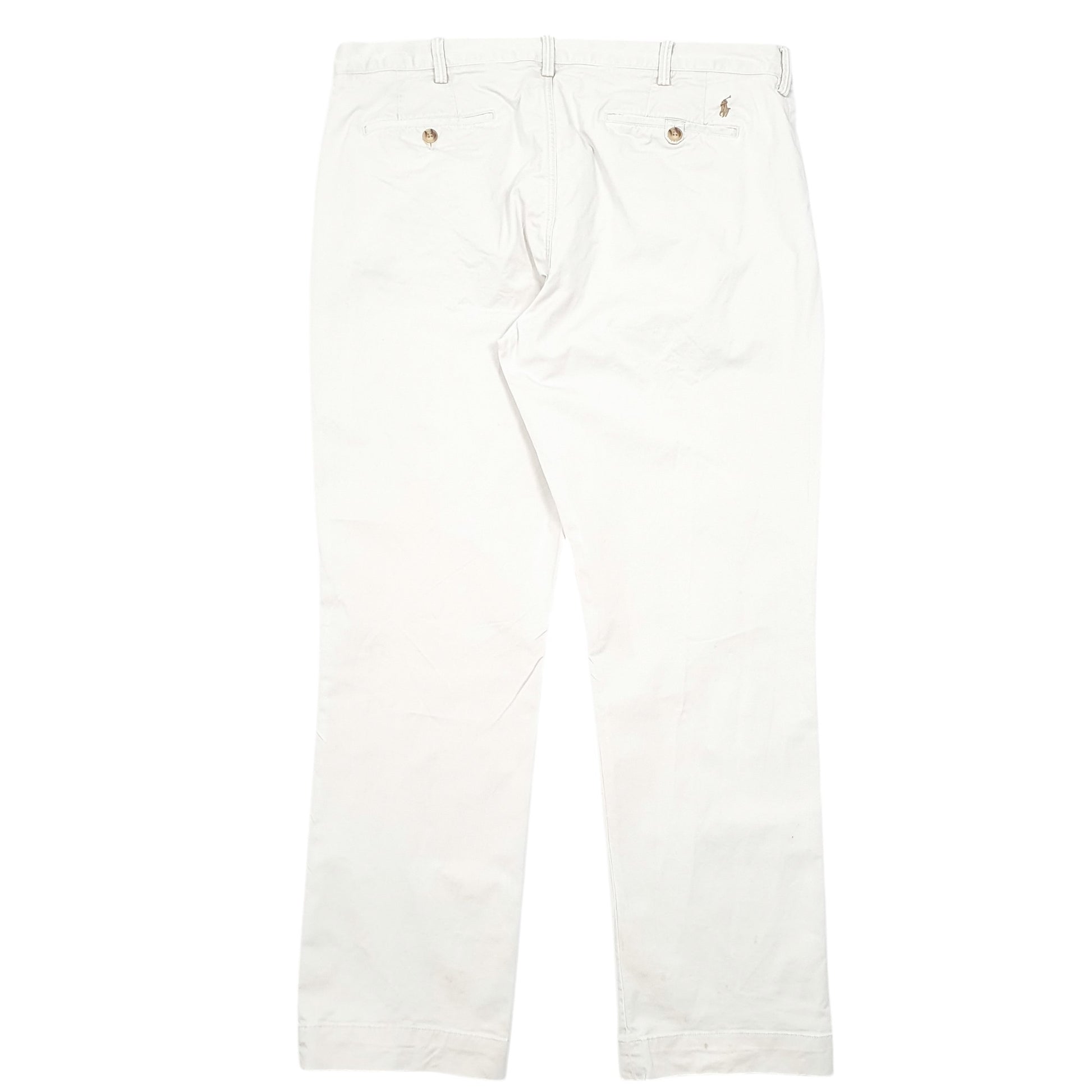 Mens Beige Polo Ralph Lauren Stretch Chino Trousers