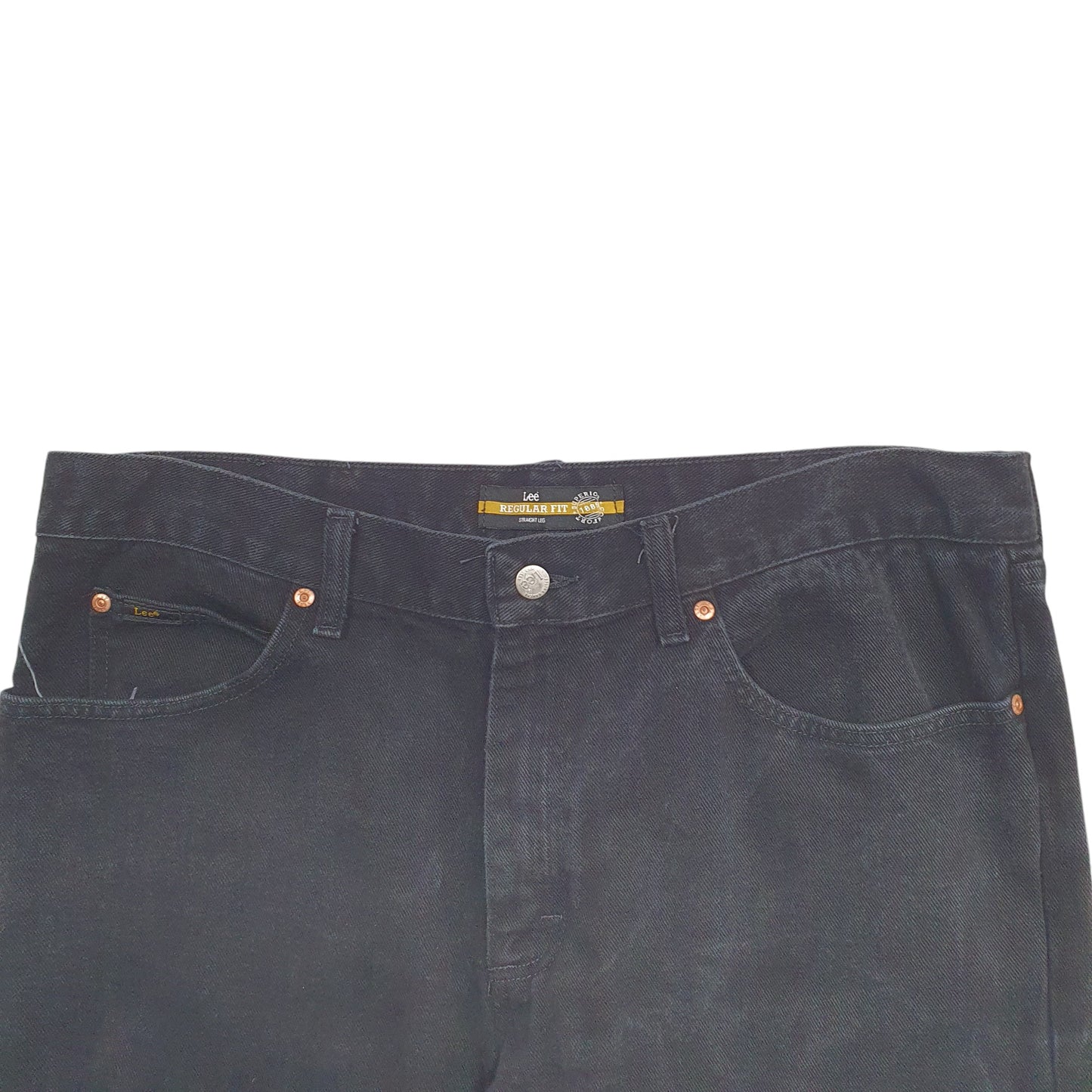 Mens Black Lee  Casual JeansW38 L34