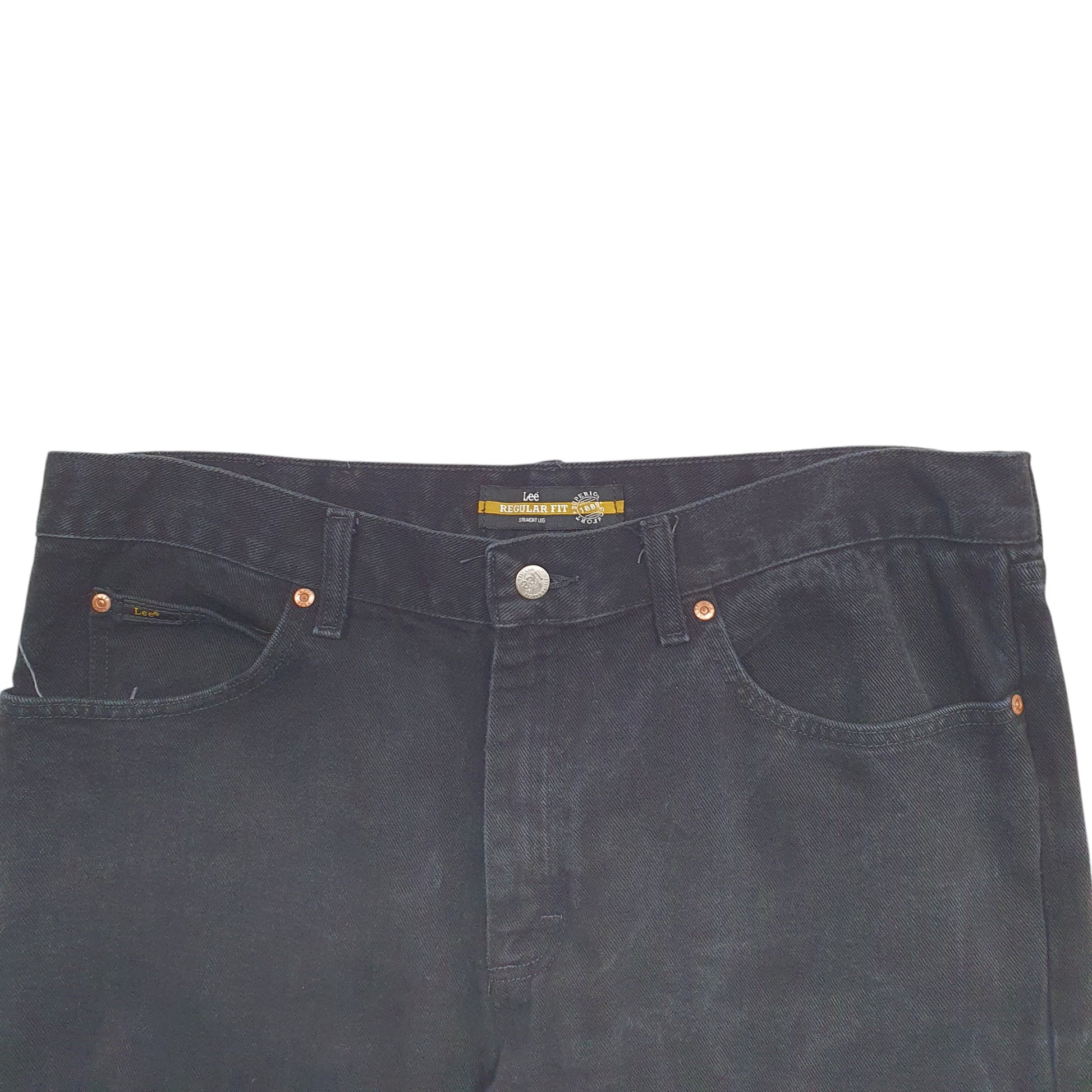 Mens Black Lee  Casual JeansW38 L34