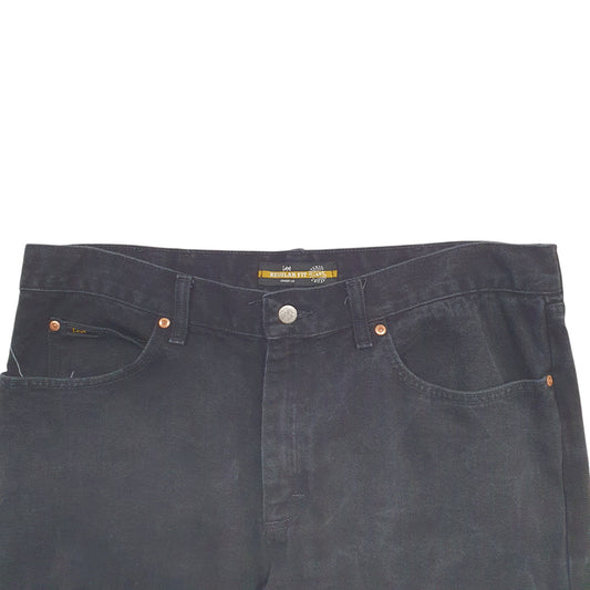 Mens Black Lee  Casual JeansW38 L34