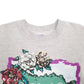 Mens Grey Sun Sportswear Horse Flowers Crewneck Jumper