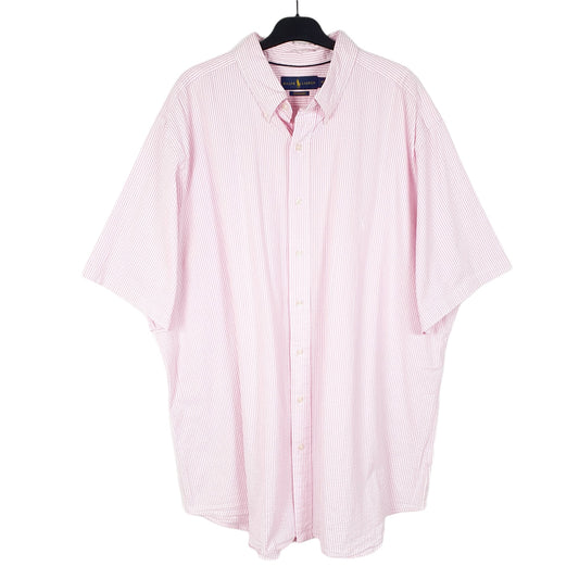 Mens Pink Ralph Lauren Performance Short Sleeve Shirt