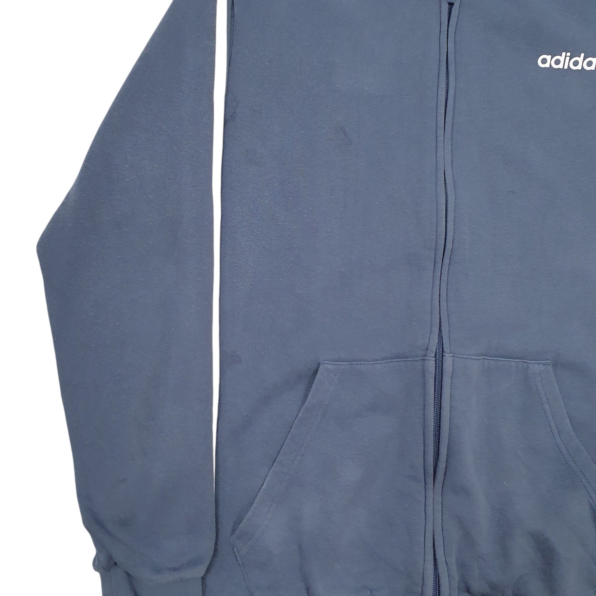 Mens Blue Adidas  Full Zip Jumper