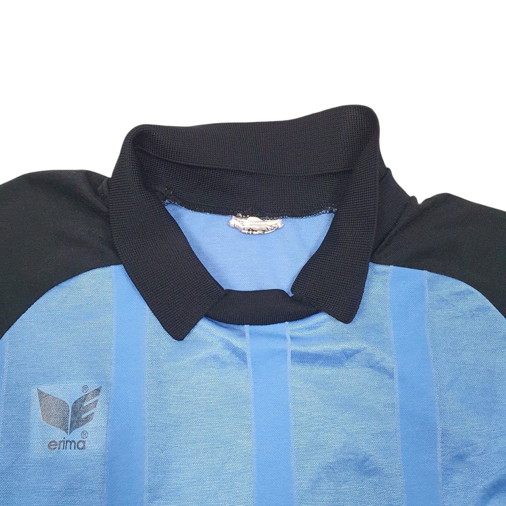 Mens Blue Erima Football Active Long Sleeve T Shirt