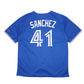 Mens Blue Blue Jays MLB Baseball Jersey Toronto Sanchez 41 Short Sleeve T Shirt