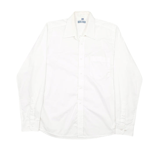 Mens White Royal Class  Long Sleeve Shirt