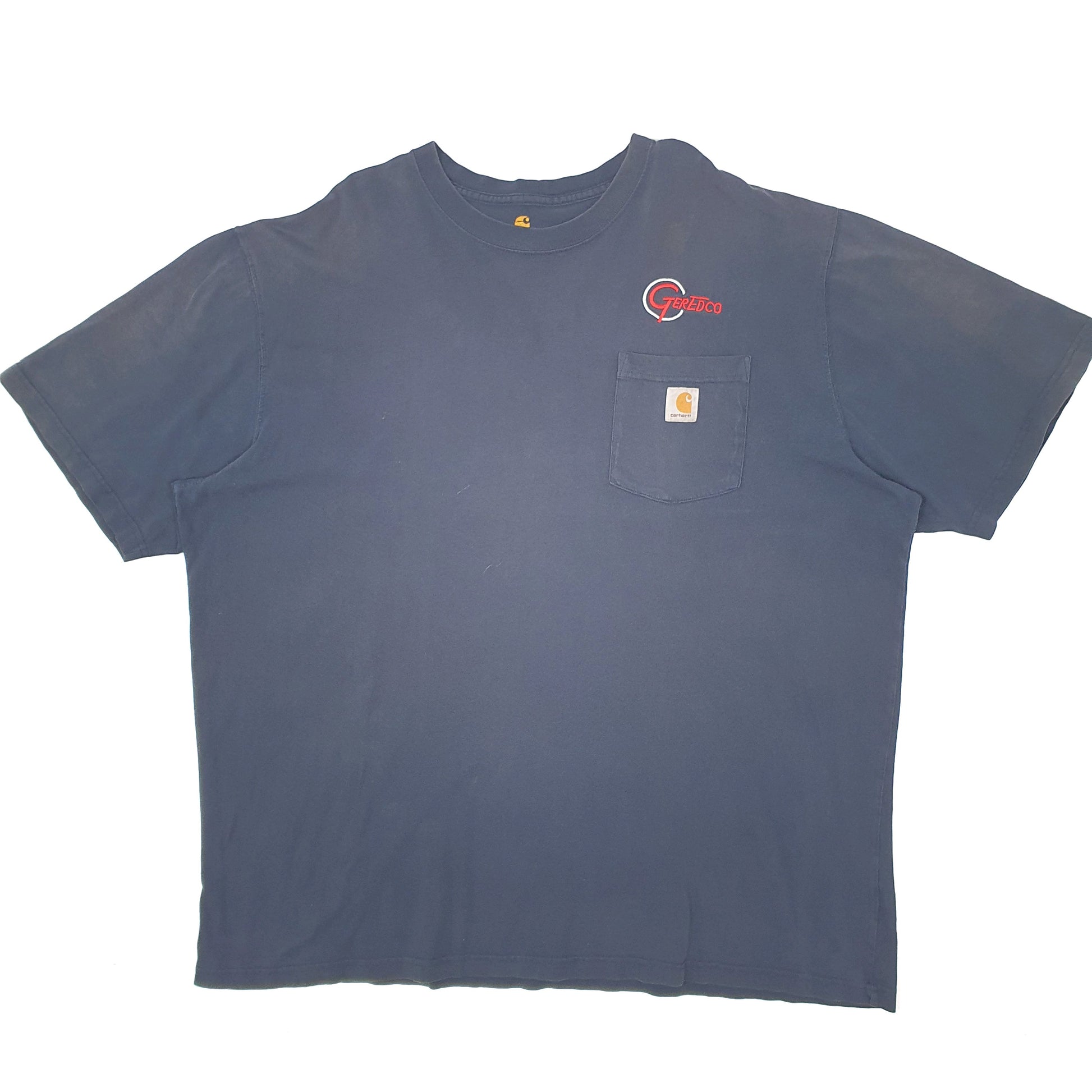 Mens Navy Carhartt  Short Sleeve T Shirt
