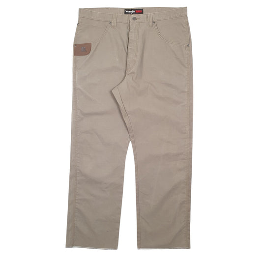 Mens Khaki Wrangler Riggs Workwear Ripstop Cargo Trousers