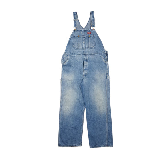 Mens Blue Dickies Denim Overalls Bib Dungaree Trousers