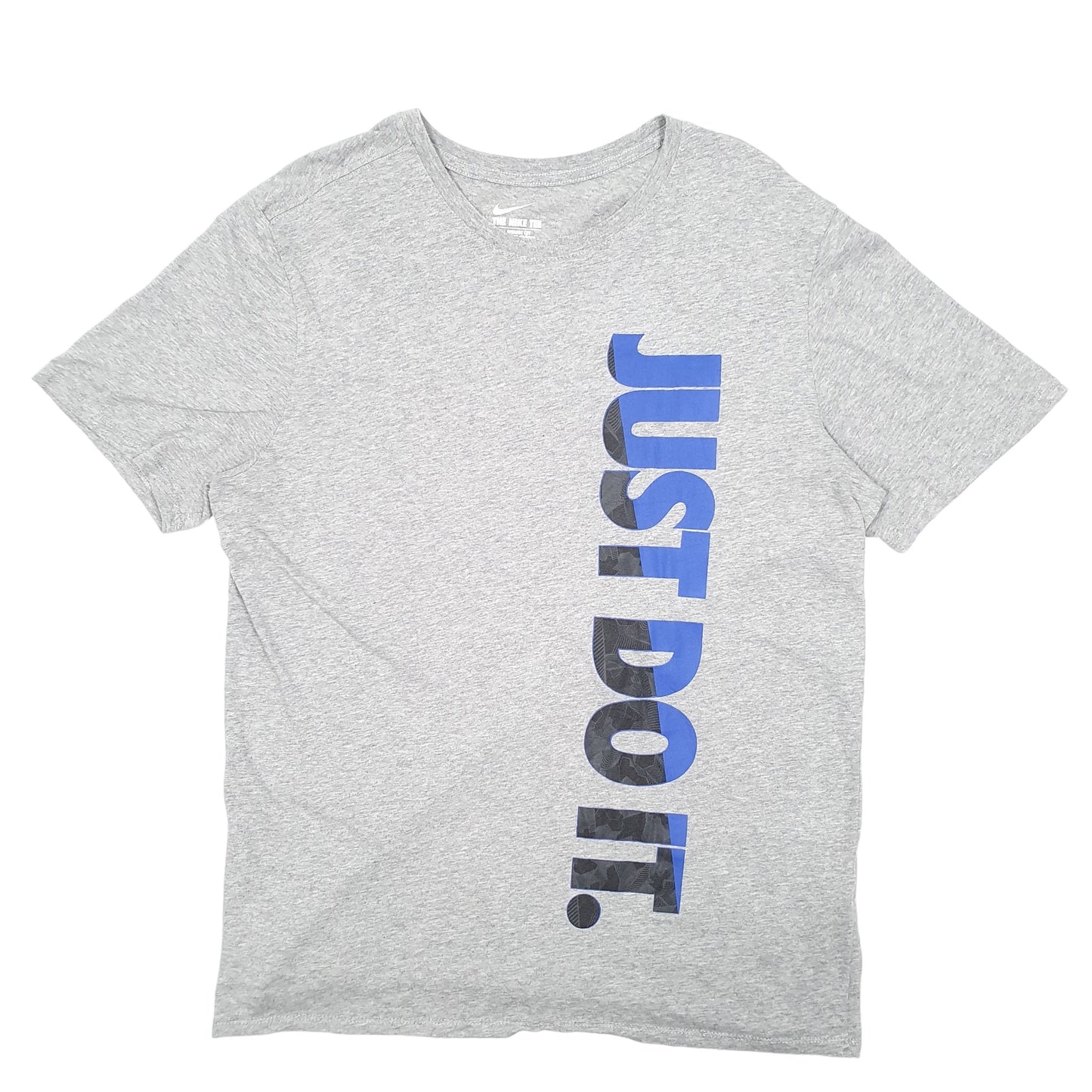 Mens Grey Nike Just Do It Spellout Short Sleeve T Shirt