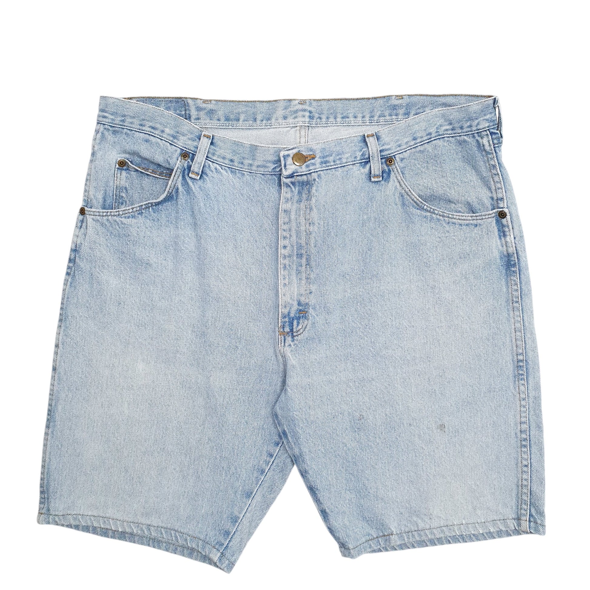 Mens Blue Wrangler Denim Jeans Jorts Denim Shorts