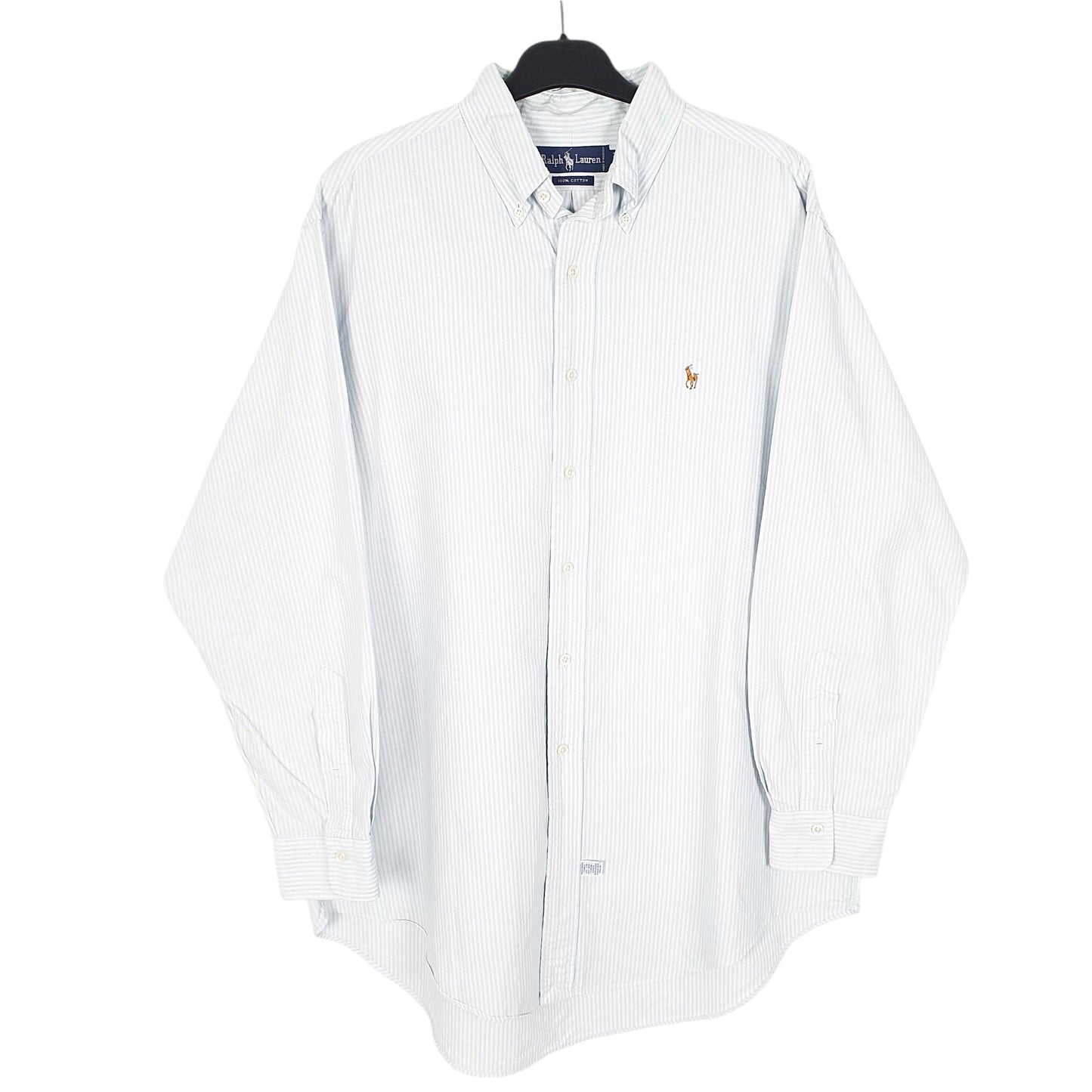 Mens White Ralph Lauren Oxford Long Sleeve Shirt