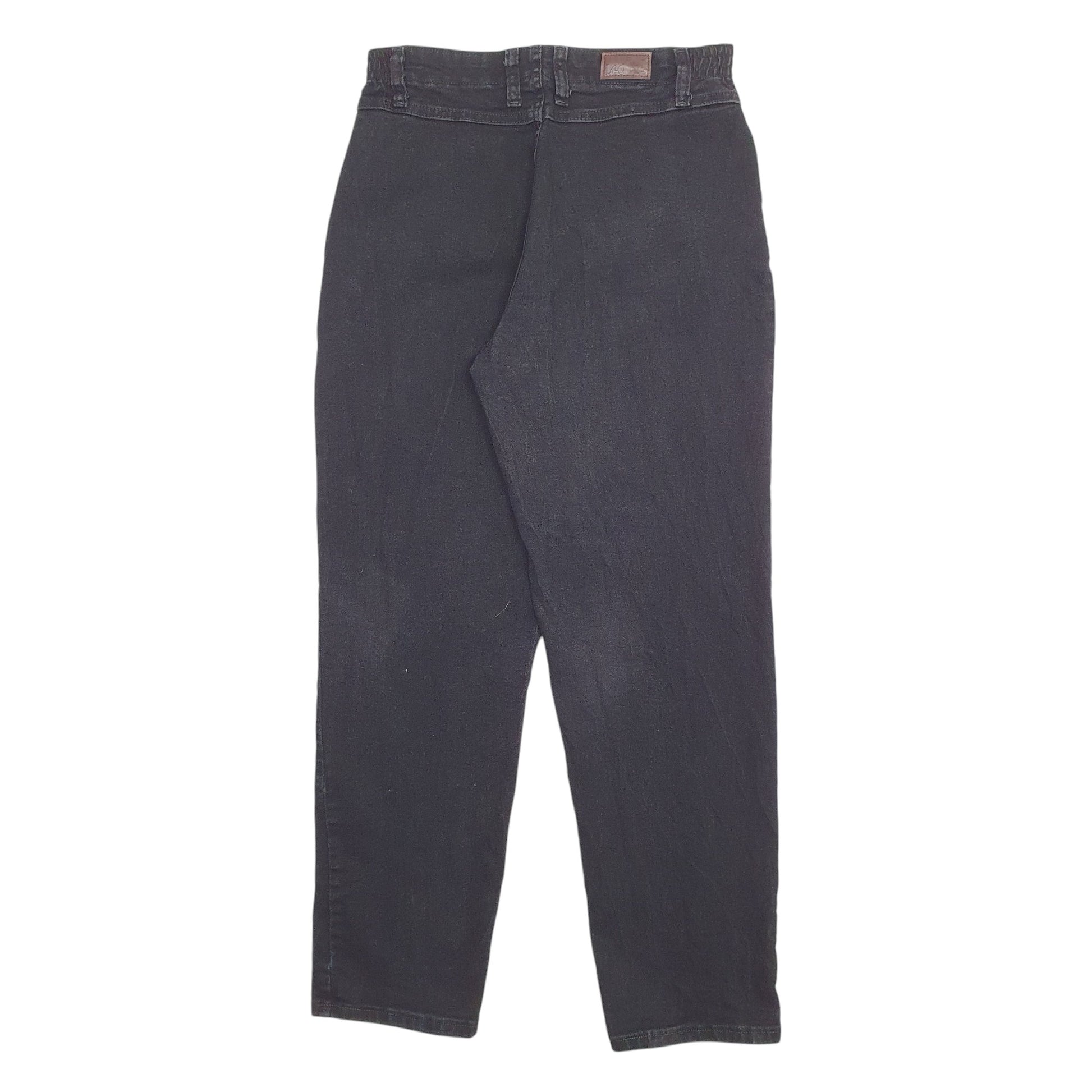 Womens Black Lee Side Elastic At The Waist Casual JeansW28 L30