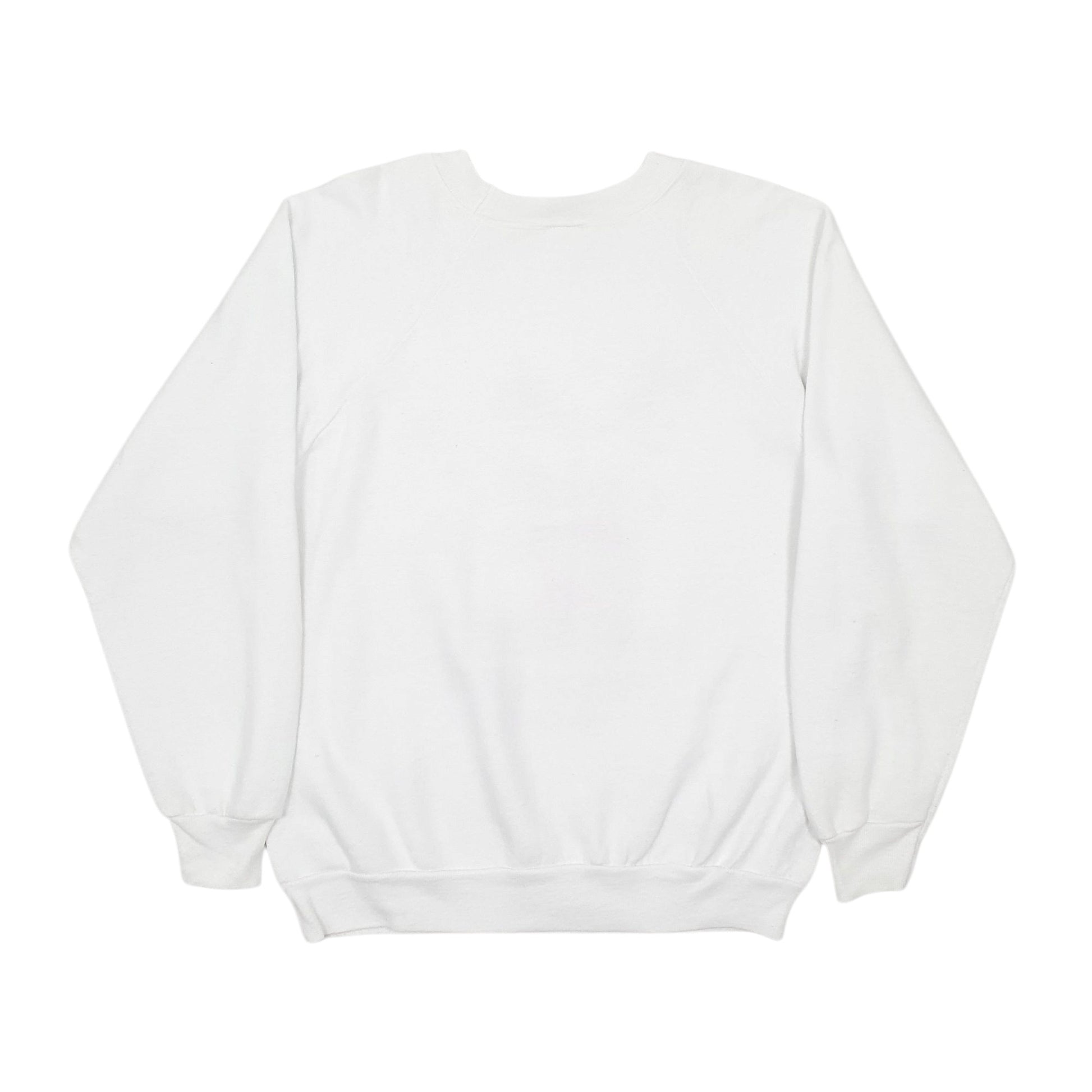 Mens White B.J Design Vintage 90s Made In USA Christmas Crewneck Jumper