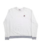 Womens White Fila  Crewneck Jumper