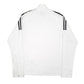 Womens White Adidas Golf Full Zip Jumper