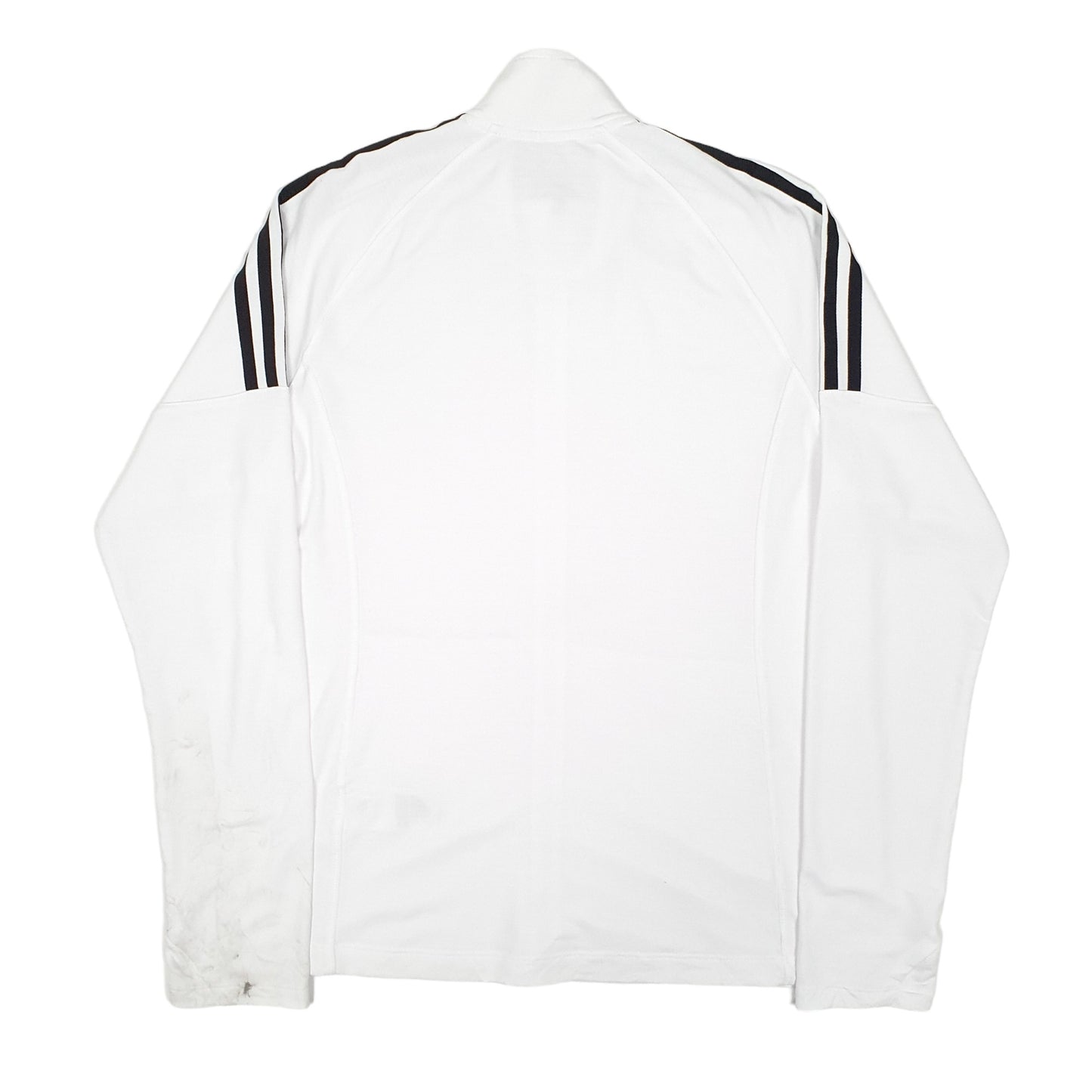 Womens White Adidas Golf Full Zip Jumper