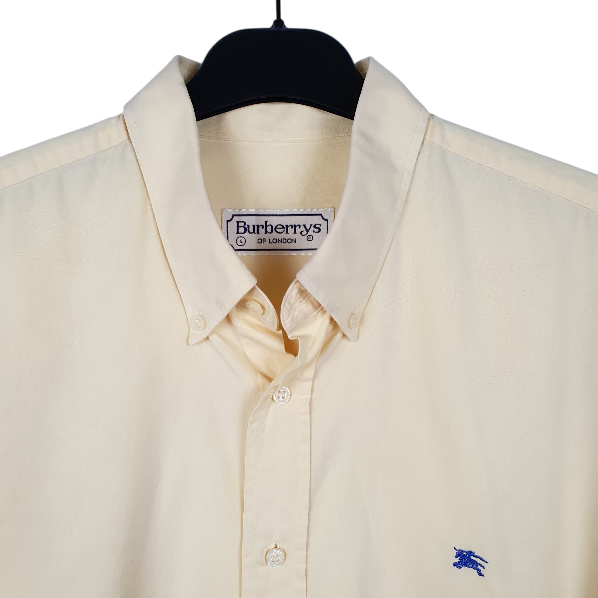 Mens Yellow Burberry Burberrys Of London Long Sleeve Shirt