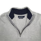 Mens Grey Nautica Knit Quarter Zip Jumper