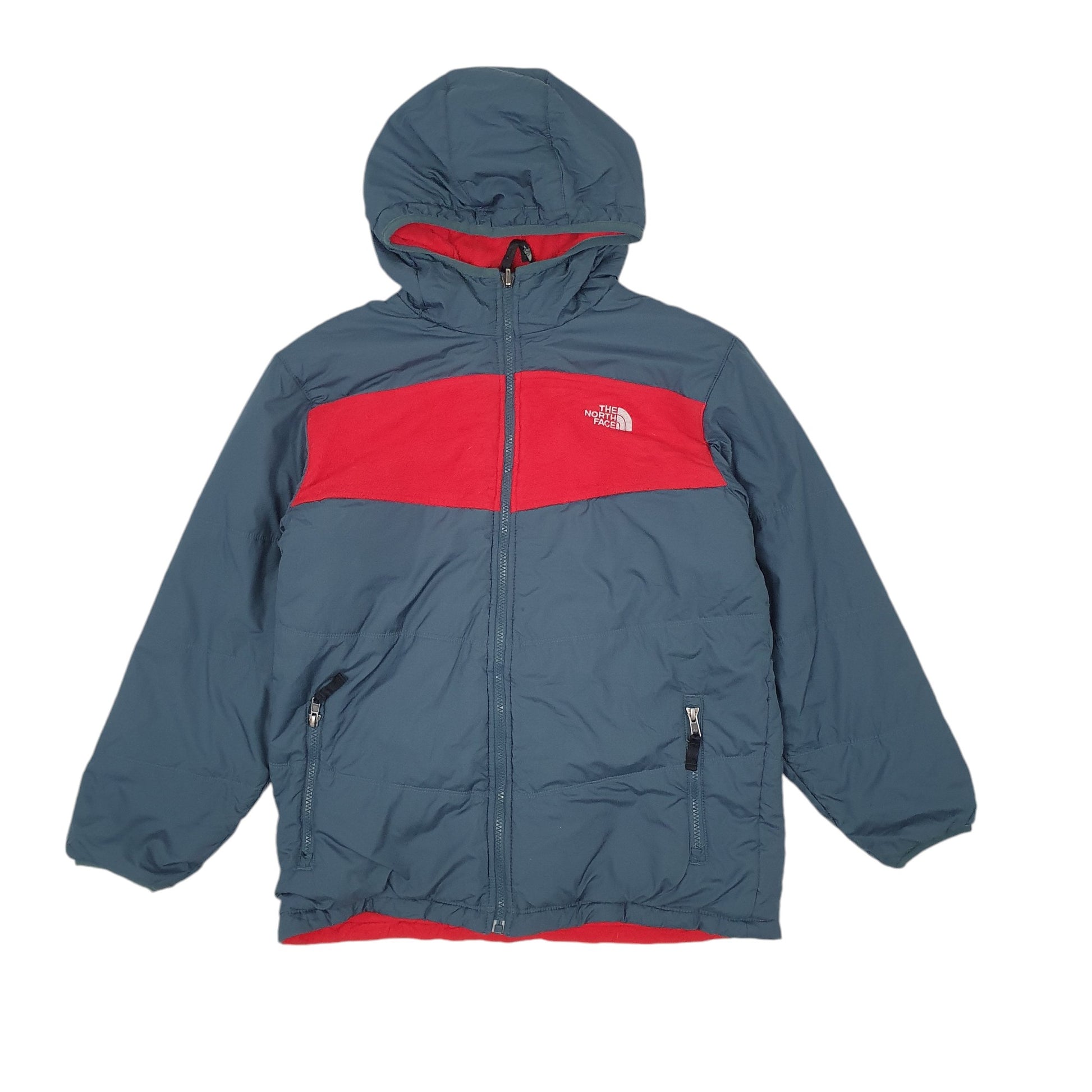 Womens Blue The North Face  Crewneck Coat