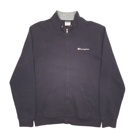 Mens Black Champion Vintage 90's Full Zip Jumper