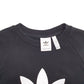 Mens Black Adidas Spellout Crewneck Jumper