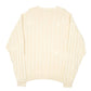 Mens Cream Nautica Knit Cable Chunky Crewneck Jumper