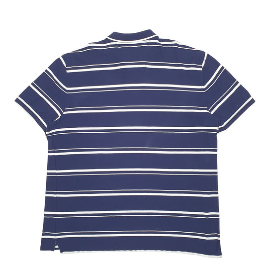 Mens Navy Nautica  Short Sleeve Polo Shirt