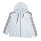 Womens Blue Adidas Hoodie Full Zip Coat