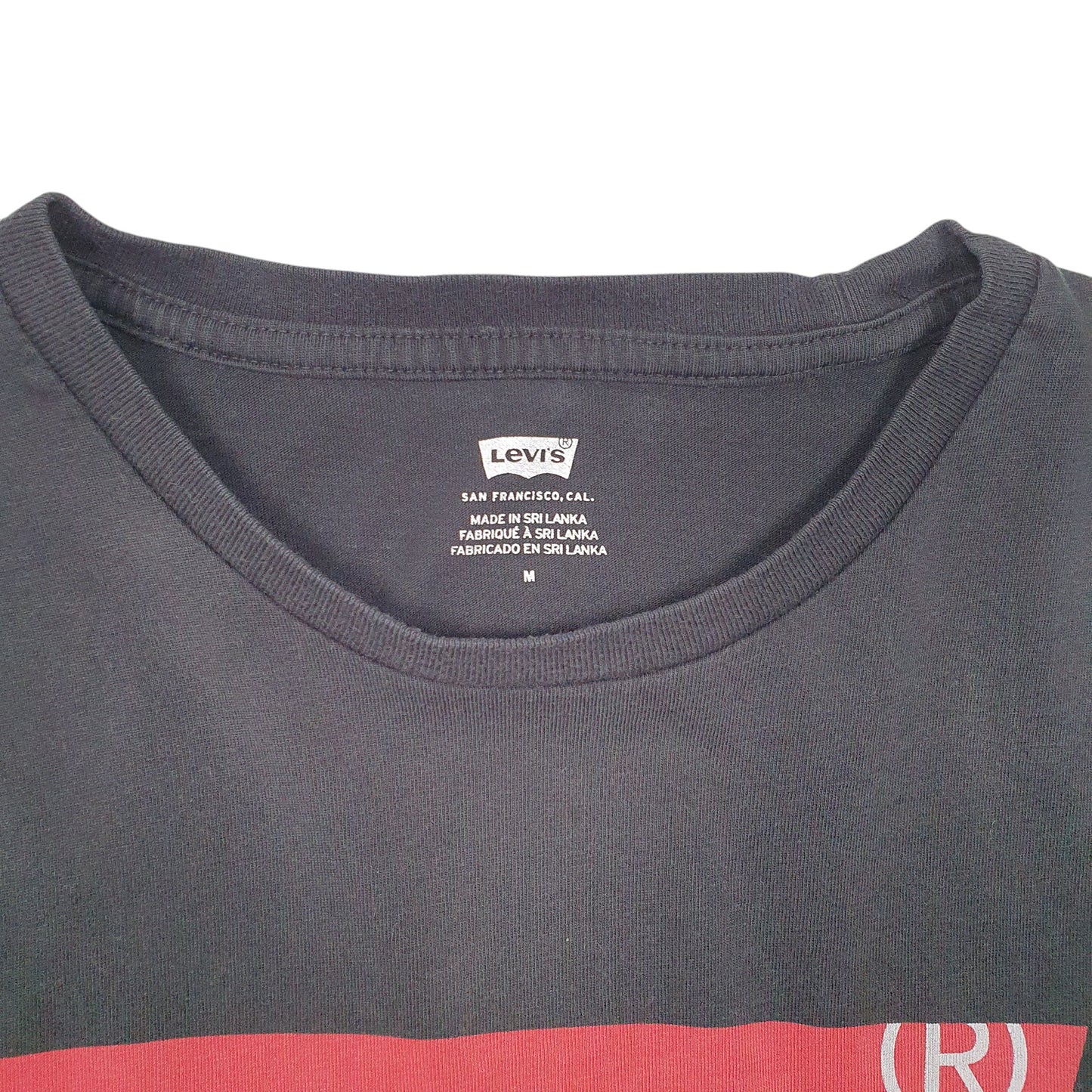 Mens Black Levis  Short Sleeve T Shirt