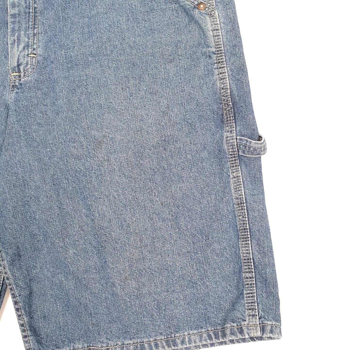 Mens Blue Lee Dungarees Jorts Denim Shorts