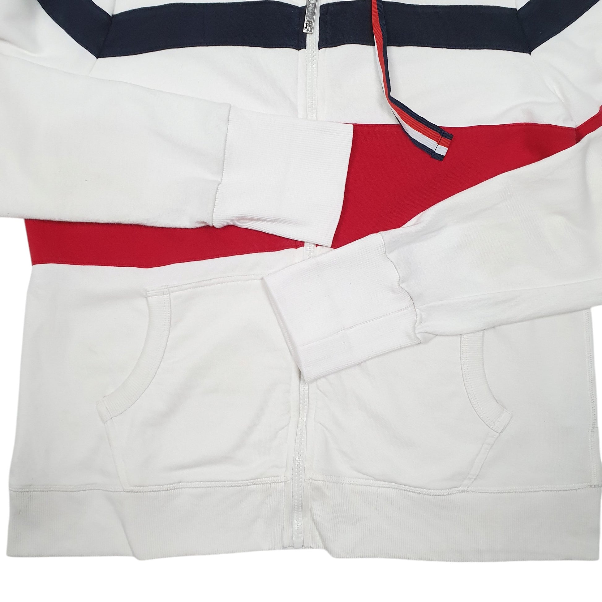 Womens White Tommy Hilfiger  Full Zip Jumper